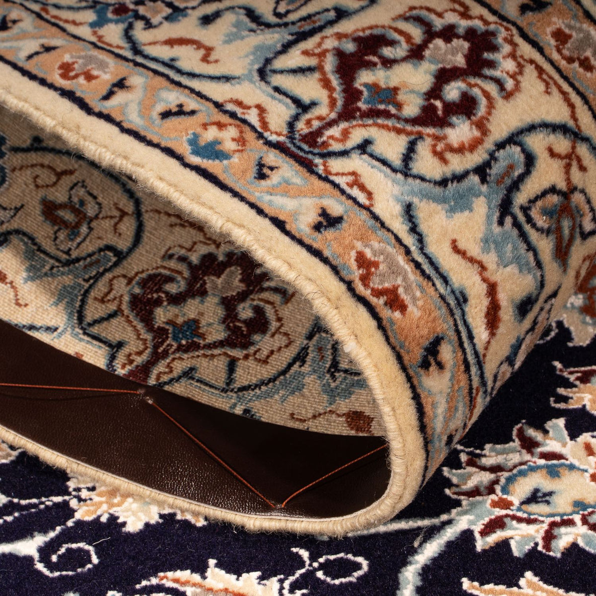 Perzisch tapijt - Nain - Premium - 142 x 97 cm - donkerblauw