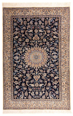 Perzisch tapijt - Nain - Premium - 205 x 128 cm - donkerblauw
