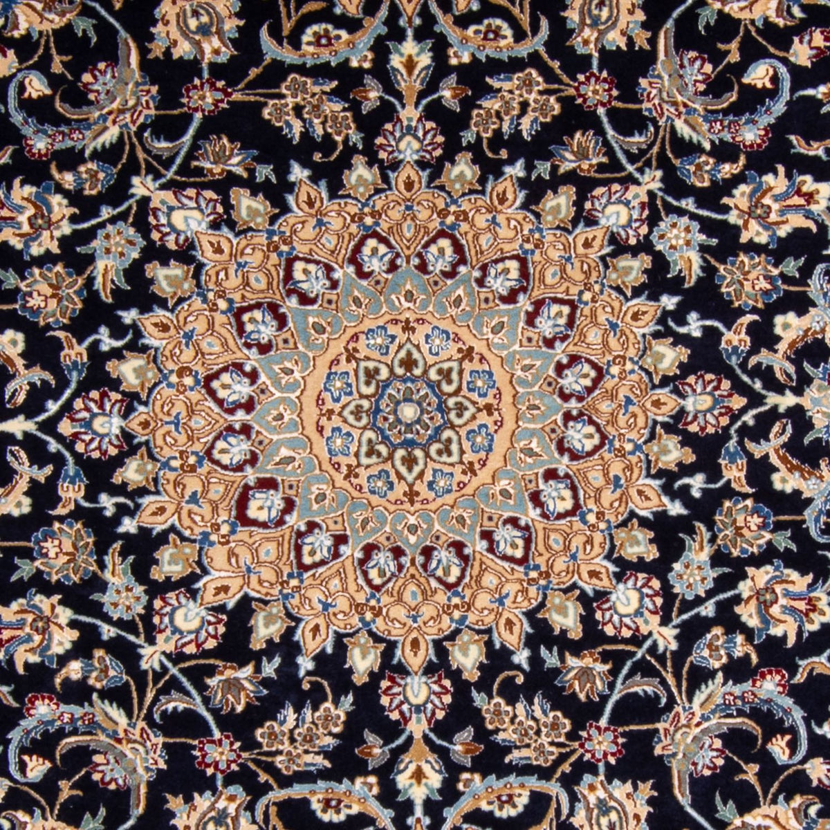 Perzisch tapijt - Nain - Premium - 205 x 128 cm - donkerblauw