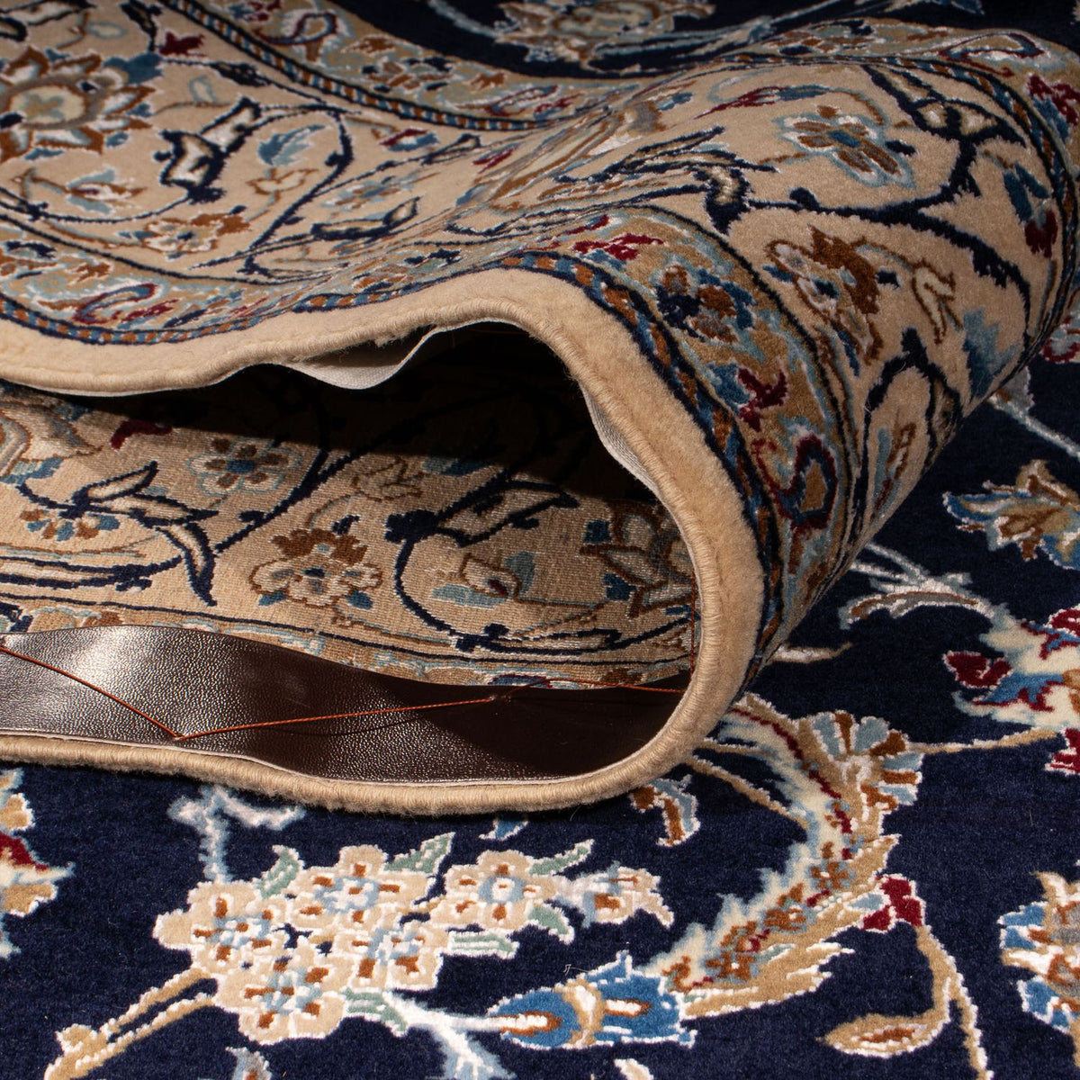 Perzisch tapijt - Nain - Premium - 205 x 128 cm - donkerblauw