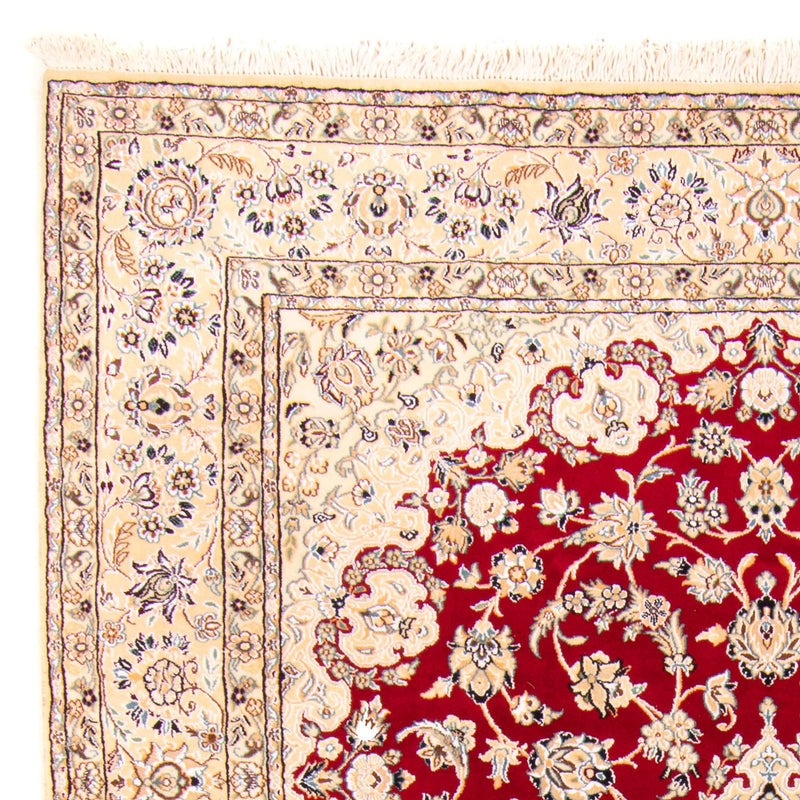 Perzisch tapijt - Nain - Koninklijk - 306 x 197 cm - donkerrood