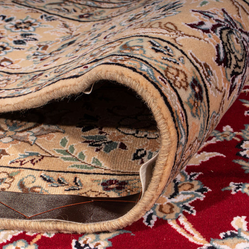 Perzisch tapijt - Nain - Koninklijk - 306 x 197 cm - donkerrood