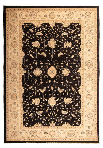 Ziegler tapijt 209x296cm - Oosters Tapijt - donkerbruin