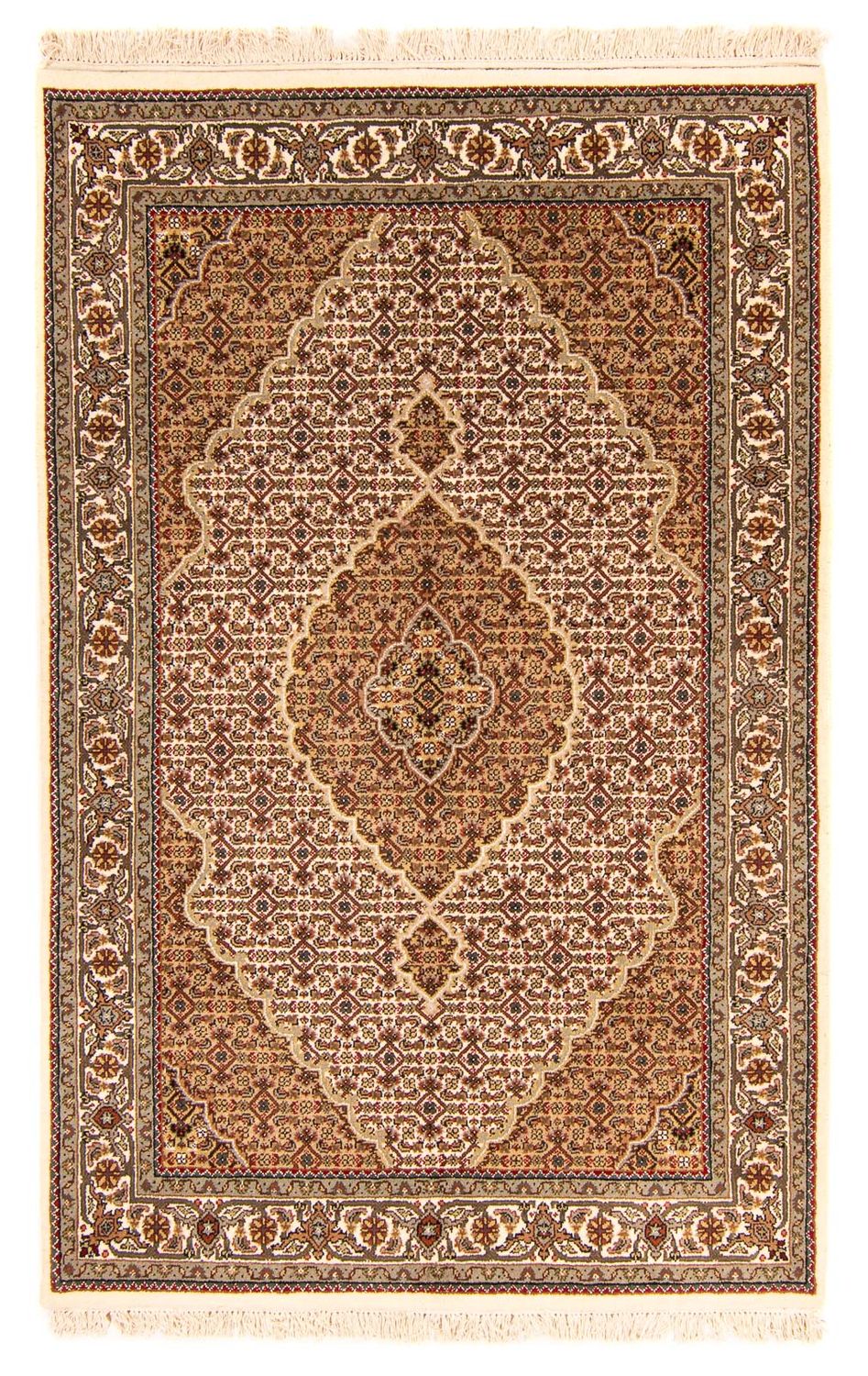 Perzisch tapijt - Tabriz - 193 x 123 cm - beige