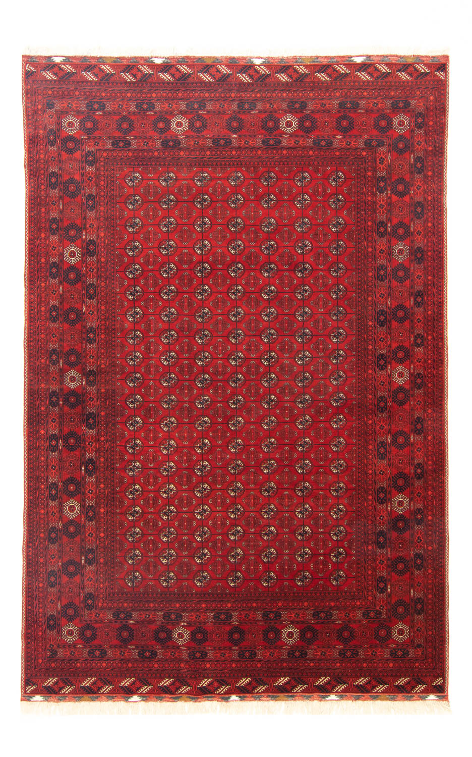 Afghaans tapijt - Bukhara - 299 x 198 cm - donkerrood