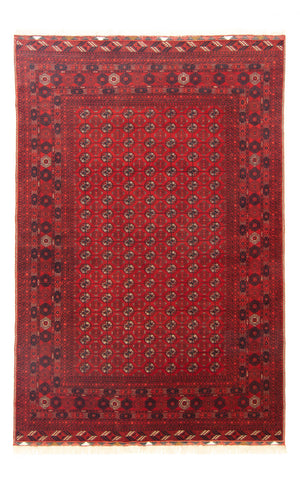 Afghaans tapijt - Bukhara - 299 x 198 cm - donkerrood