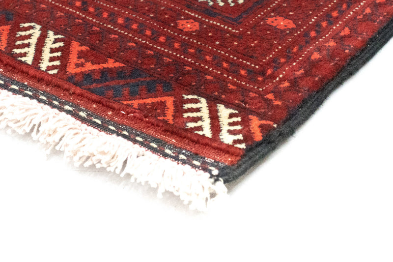 Loper Afghaans tapijt - Bukhara - 293 x 87 cm - donkerrood