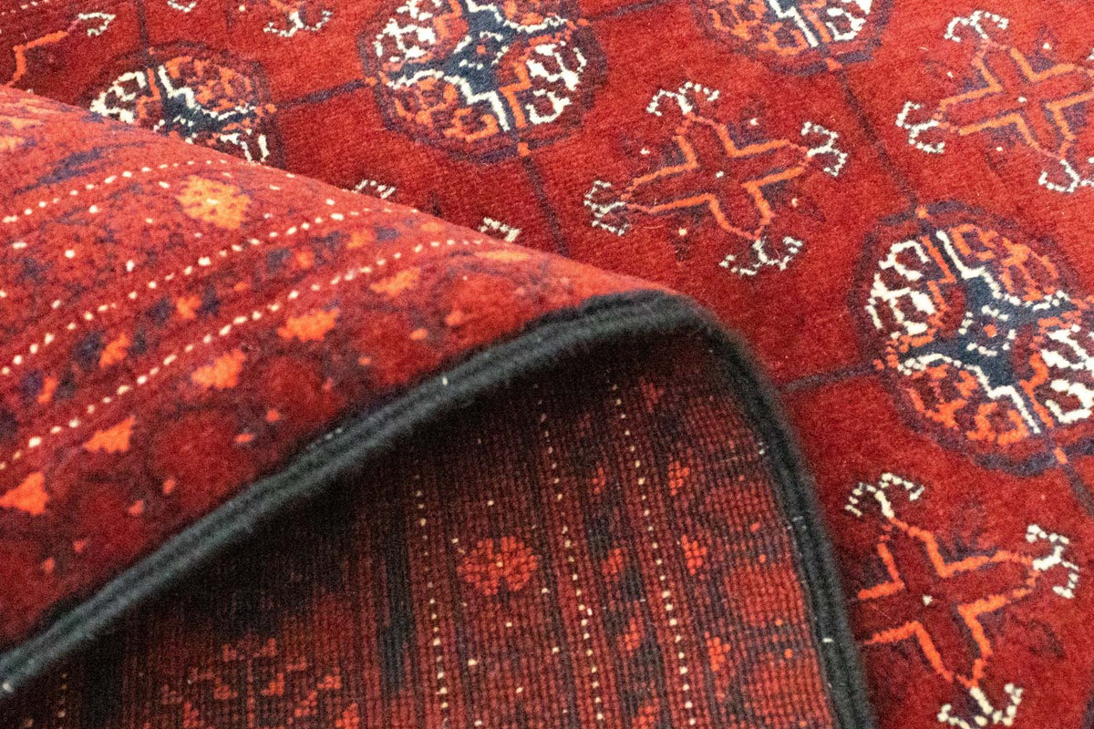 Loper Afghaans tapijt - Bukhara - 293 x 87 cm - donkerrood