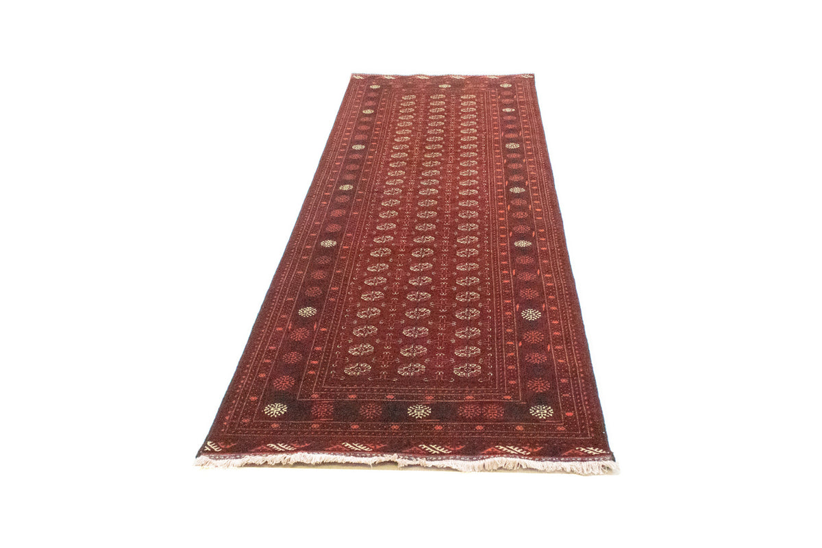 Loper Afghaans tapijt - Bukhara - 293 x 87 cm - donkerrood