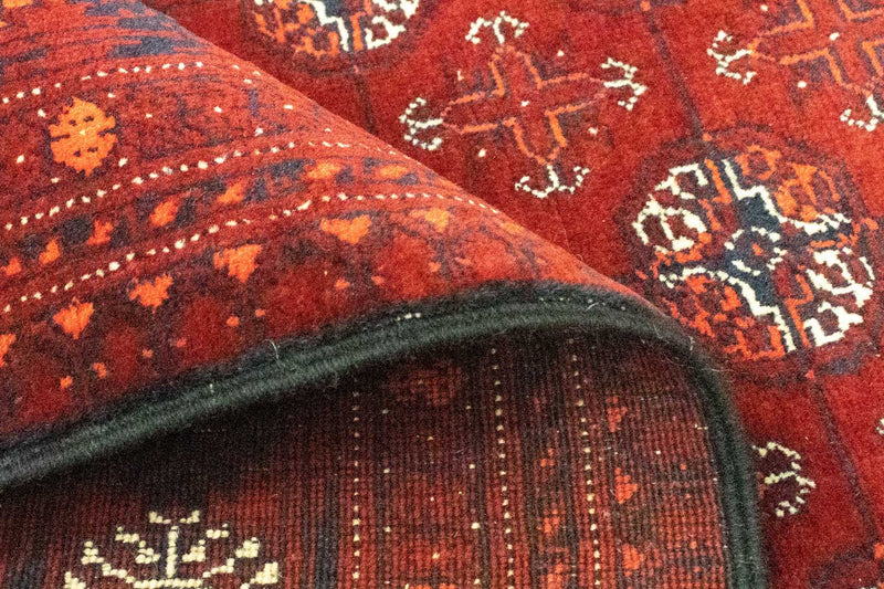 Loper Afghaans tapijt - Bukhara - 294 x 84 cm - donkerrood