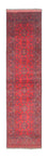 Loper Afghaans tapijt - Kunduz - 294 x 80 cm - rood