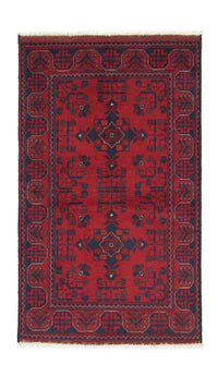 Afghaans tapijt - Kunduz - 120 x 77 cm - donkerblauw