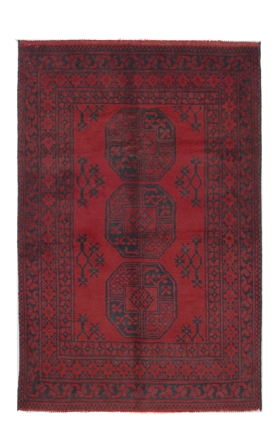 Afghaans tapijt - Filpa - 145 x 96 cm - rood