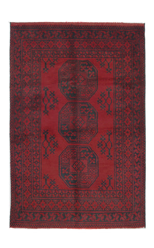 Afghaans tapijt - Filpa - 145 x 96 cm - rood