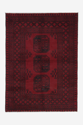 Afghaans tapijt - Filpa - 140 x 100 cm - rood