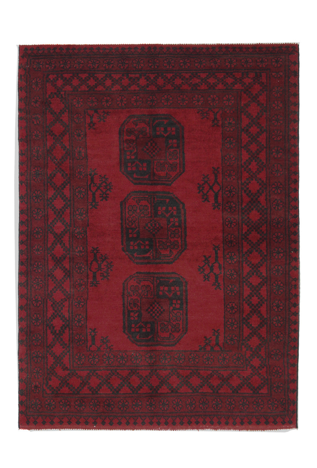 Afghaans tapijt - Filpa - 139 x 102 cm - rood