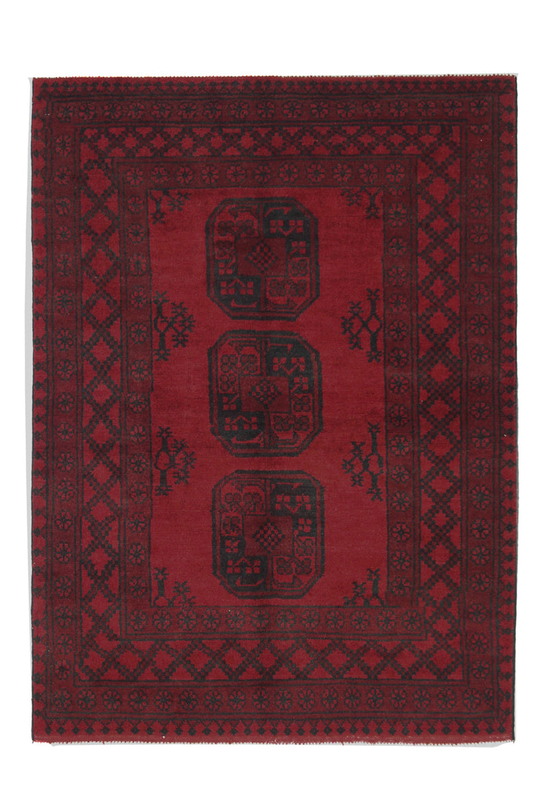 Afghaans tapijt - Filpa - 139 x 102 cm - rood