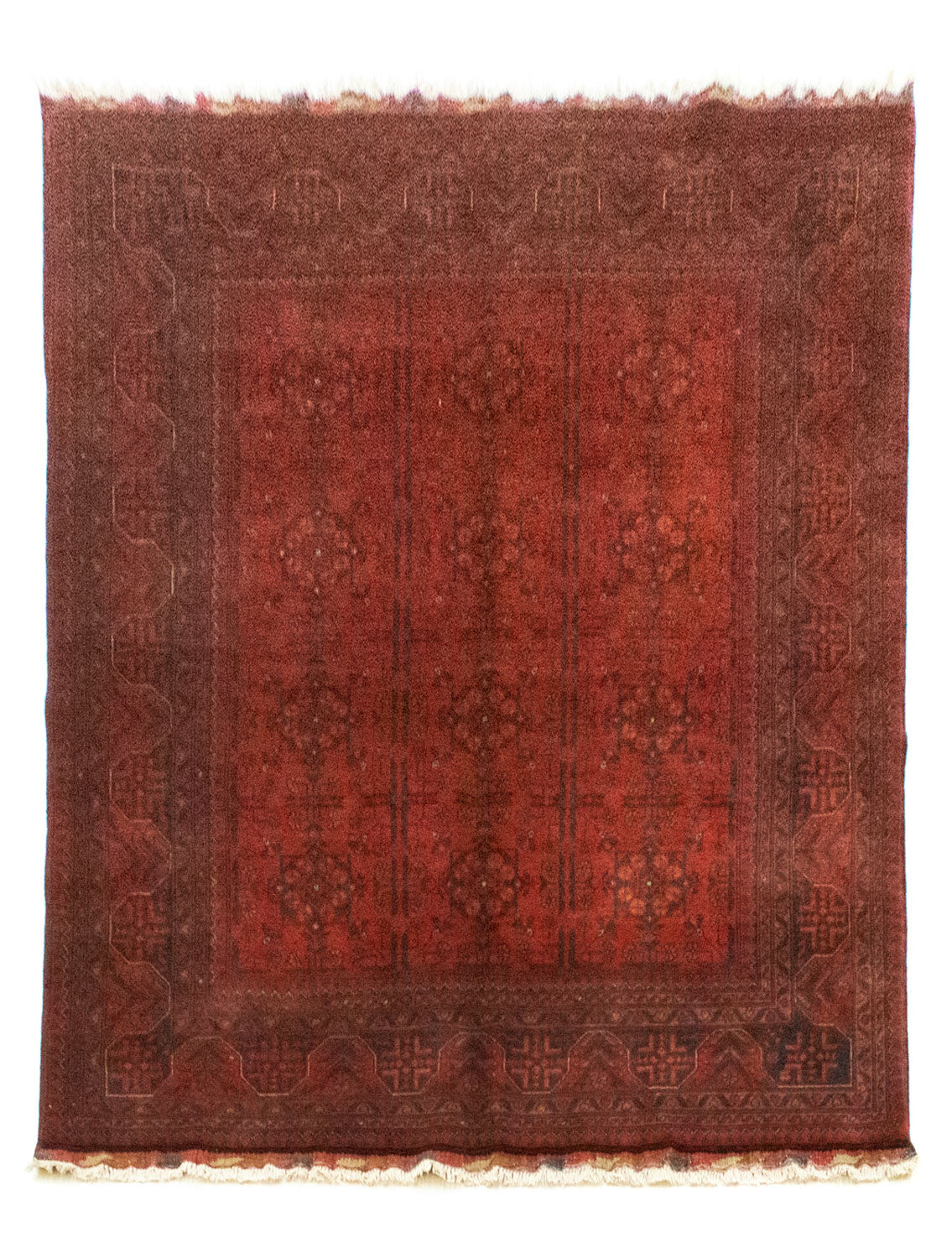 Afghaans tapijt - Kunduz - 194 x 147 cm - rood