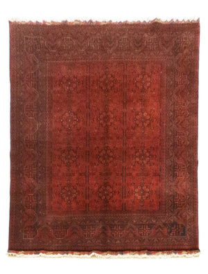 Afghaans tapijt - Kunduz - 194 x 147 cm - rood