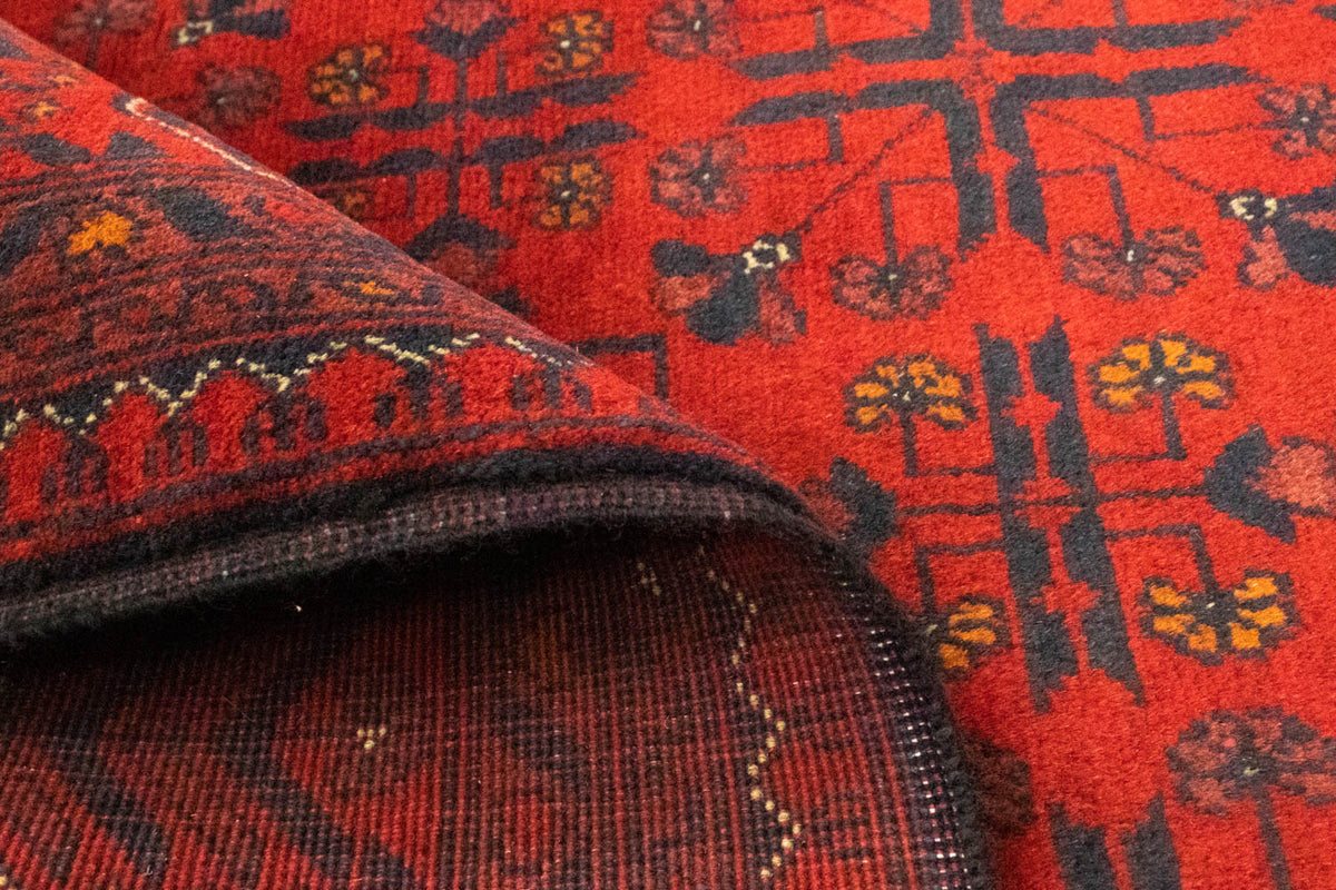 Afghaans tapijt - Kunduz - 194 x 147 cm - rood