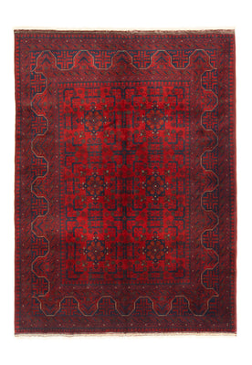 Afghaans tapijt - Kunduz - 199 x 150 cm - rood