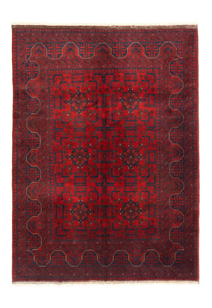 Afghaans tapijt - Kunduz - 199 x 150 cm - rood