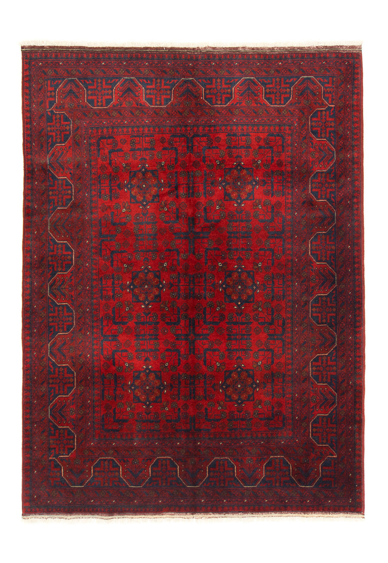 Afghaans tapijt - Kunduz - 199 x 150 cm - rood