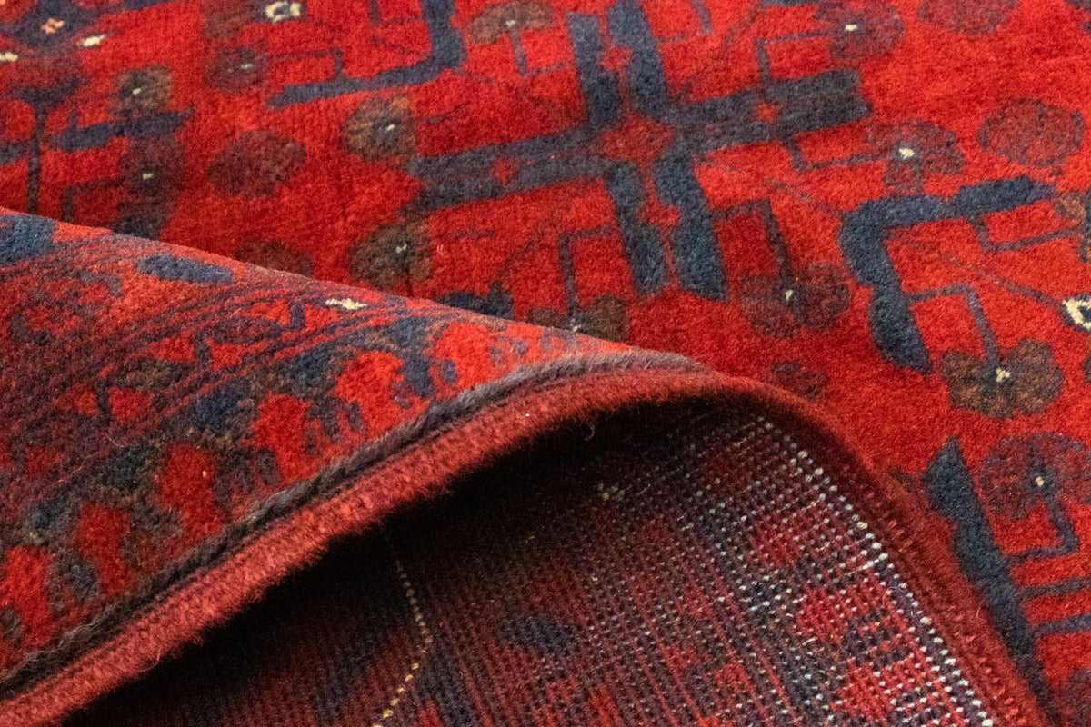 Afghaans tapijt - Kunduz - 199 x 150 cm - rood