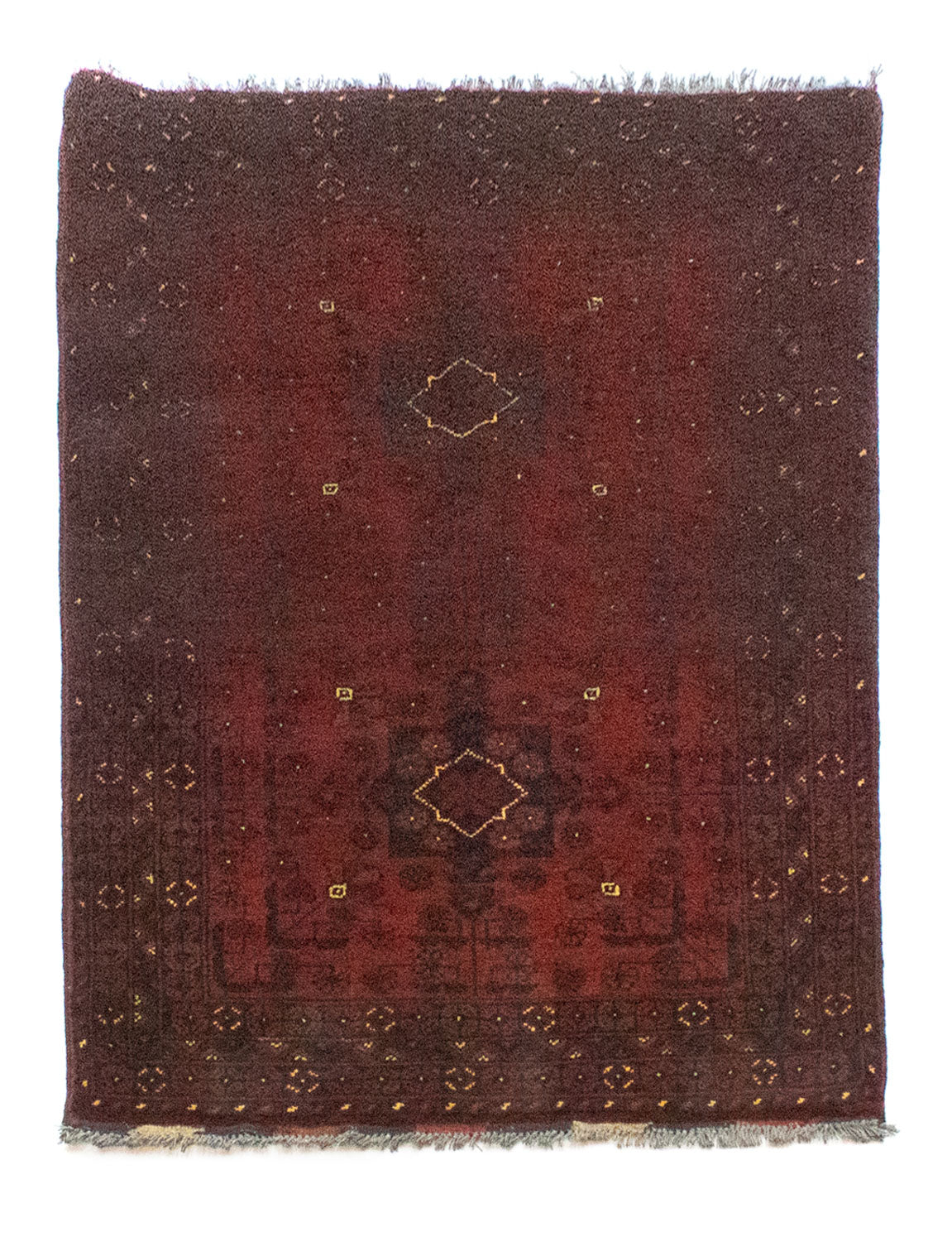 Afghaans tapijt - Kunduz - 125 x 78 cm - rood