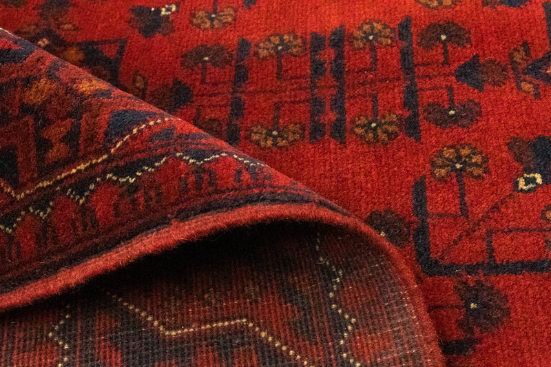 Afghaans tapijt - Kunduz - 195 x 154 cm - rood