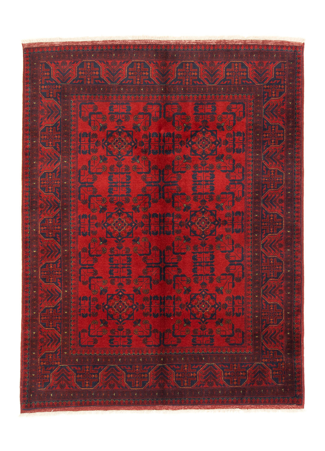 Afghaans tapijt - Kunduz - 197 x 151 cm - rood