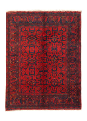 Afghaans tapijt - Kunduz - 197 x 151 cm - rood