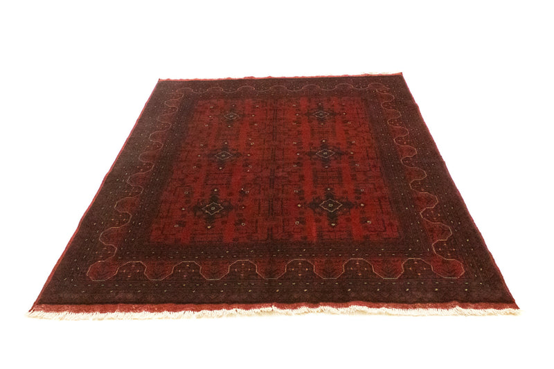Afghaans tapijt - Kunduz - 199 x 152 cm - rood