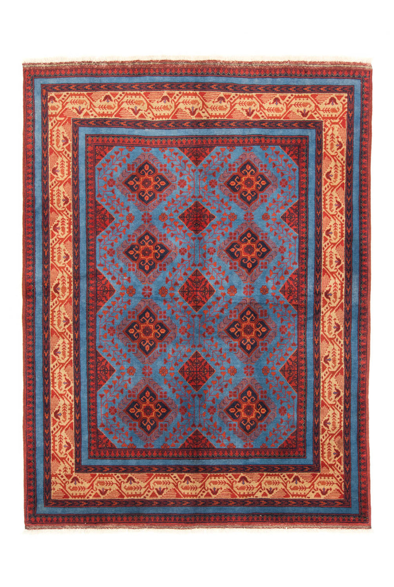 Afghaans tapijt - Kunduz - 200 x 151 cm - rood