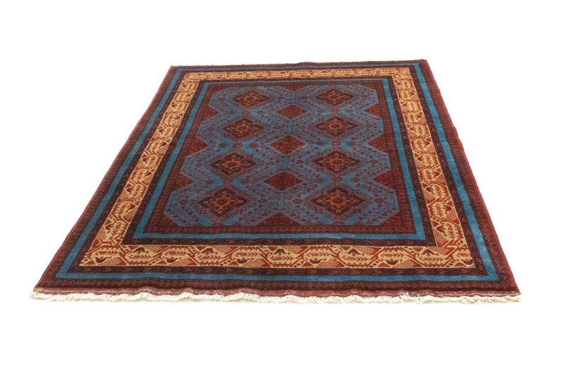 Afghaans tapijt - Kunduz - 200 x 151 cm - rood