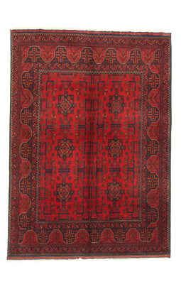 Afghaans tapijt - Kunduz - 195 x 155 cm - rood