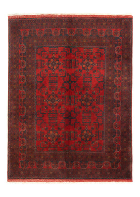 Afghaans tapijt - Kunduz - 196 x 151 cm - rood
