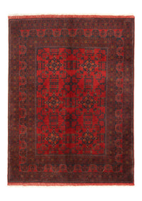 Afghaans tapijt - Kunduz - 196 x 151 cm - rood