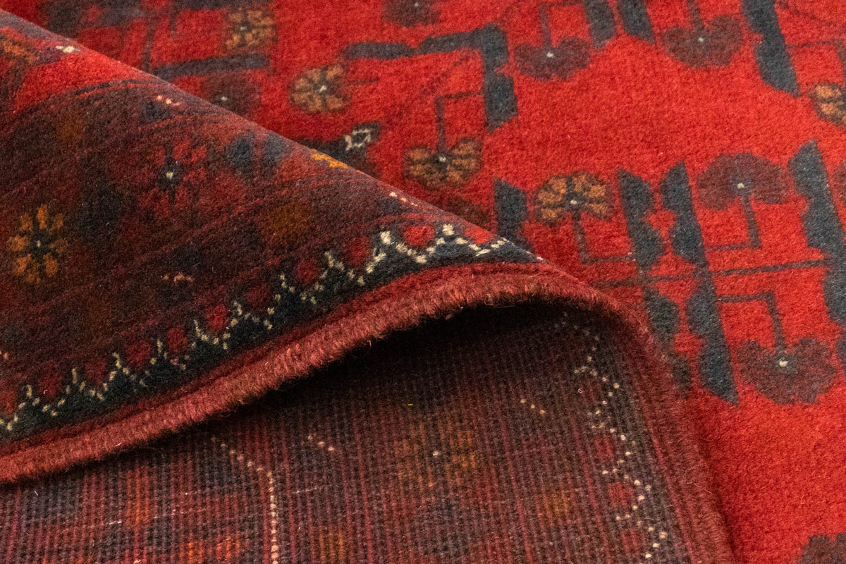 Afghaans tapijt - Kunduz - 196 x 151 cm - rood