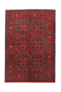 Afghaans tapijt - Kunduz - 146 x 99 cm - rood