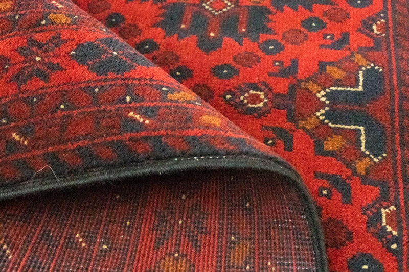 Afghaans tapijt - Kunduz - 142 x 103 cm - rood