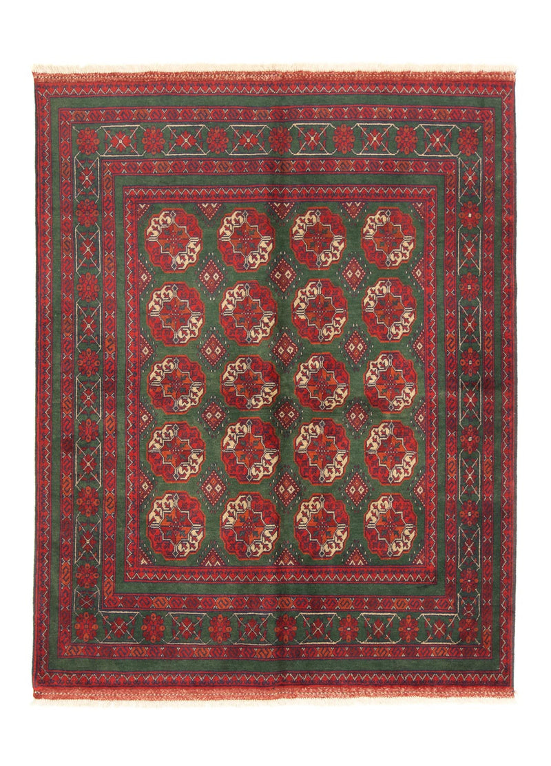 Afghaans tapijt - Kunduz - 190 x 150 cm - rood
