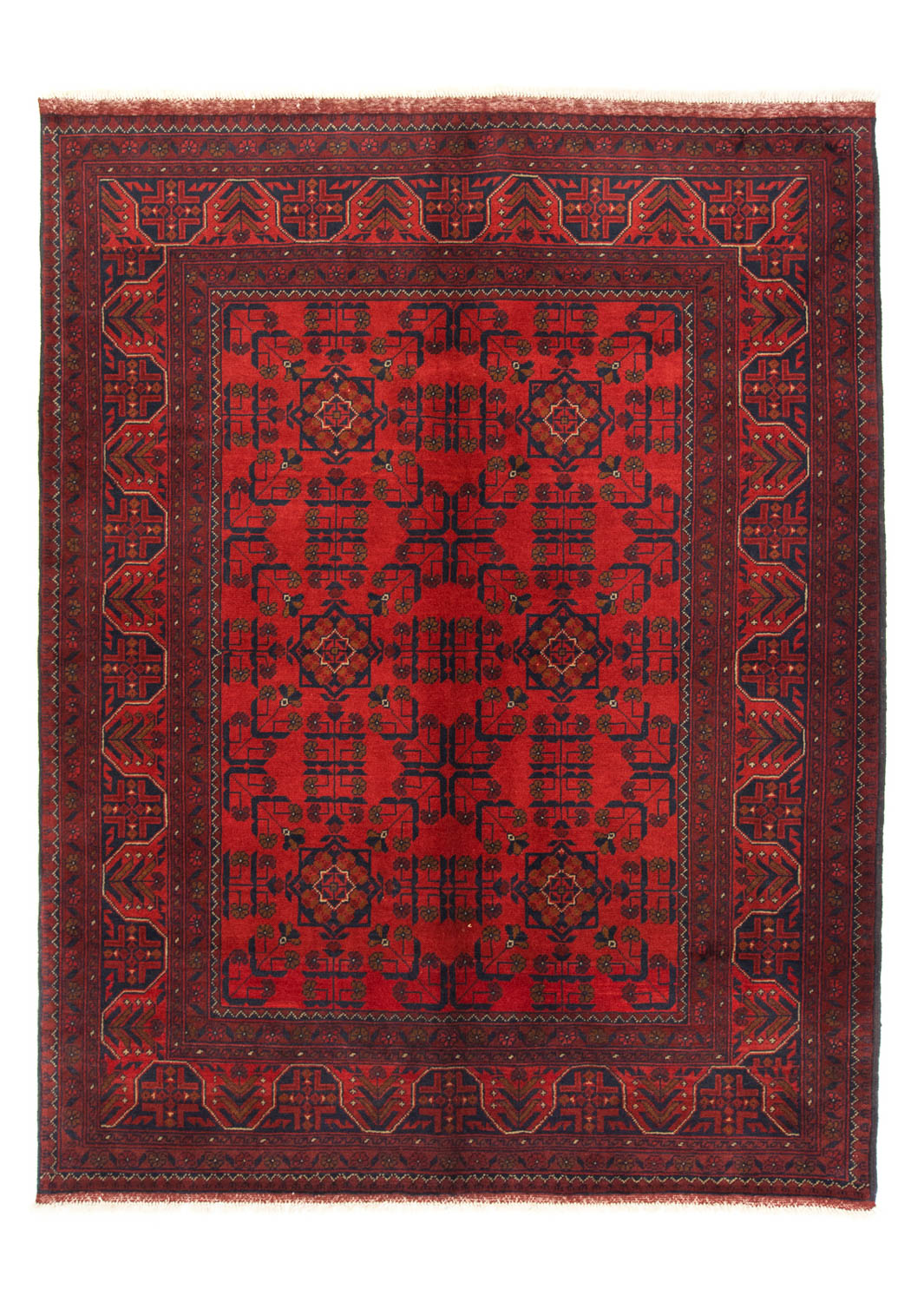 Afghaans tapijt - Kunduz - 206 x 149 cm - rood