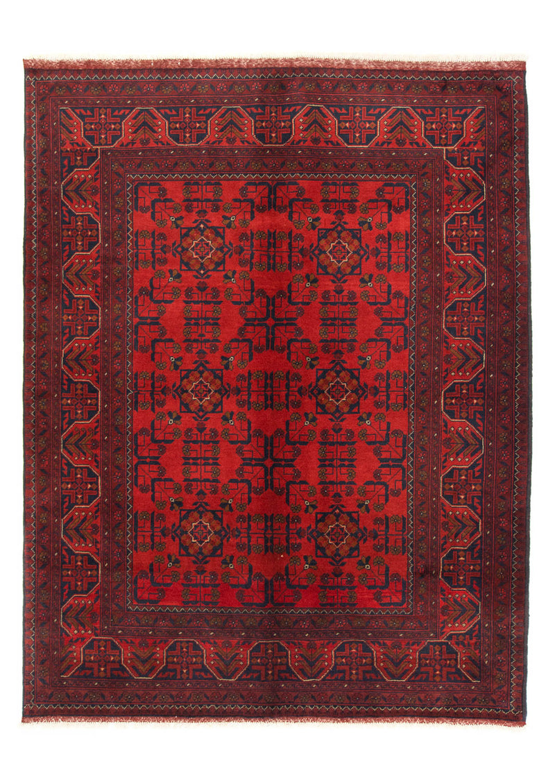Afghaans tapijt - Kunduz - 206 x 149 cm - rood