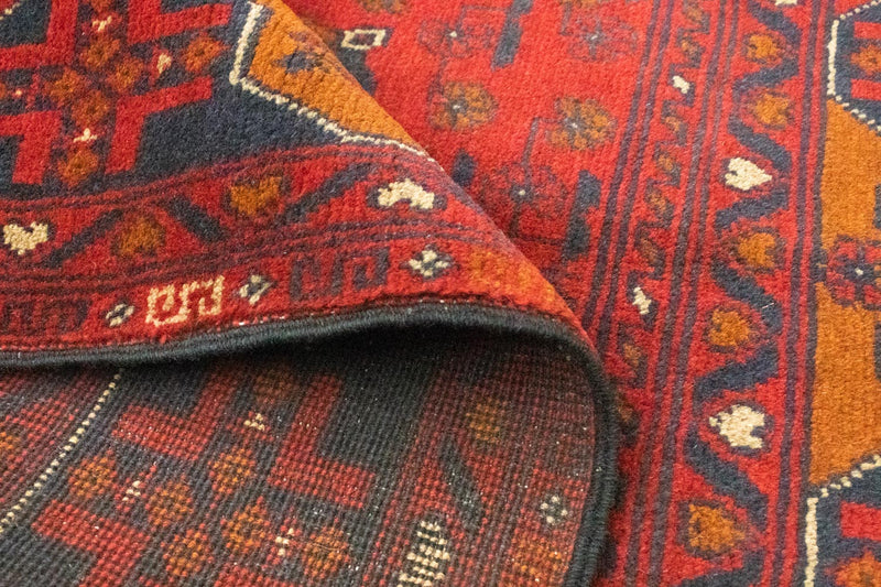 Afghaans tapijt - Kunduz - 154 x 100 cm - rood