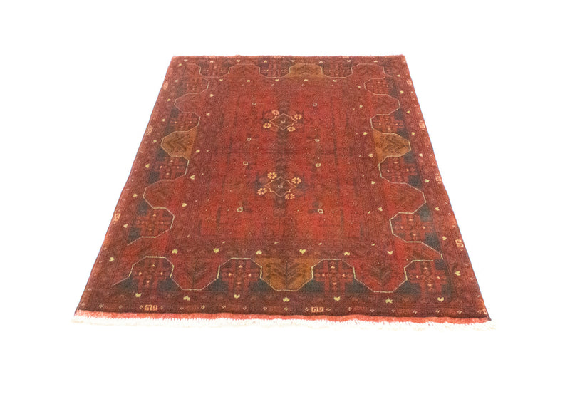 Afghaans tapijt - Kunduz - 154 x 100 cm - rood