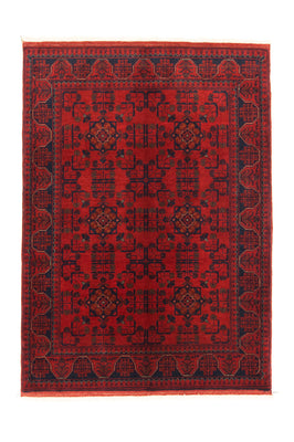 Afghaans tapijt - Kunduz - 147 x 105 cm - rood