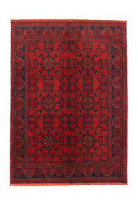 Afghaans tapijt - Kunduz - 147 x 105 cm - rood