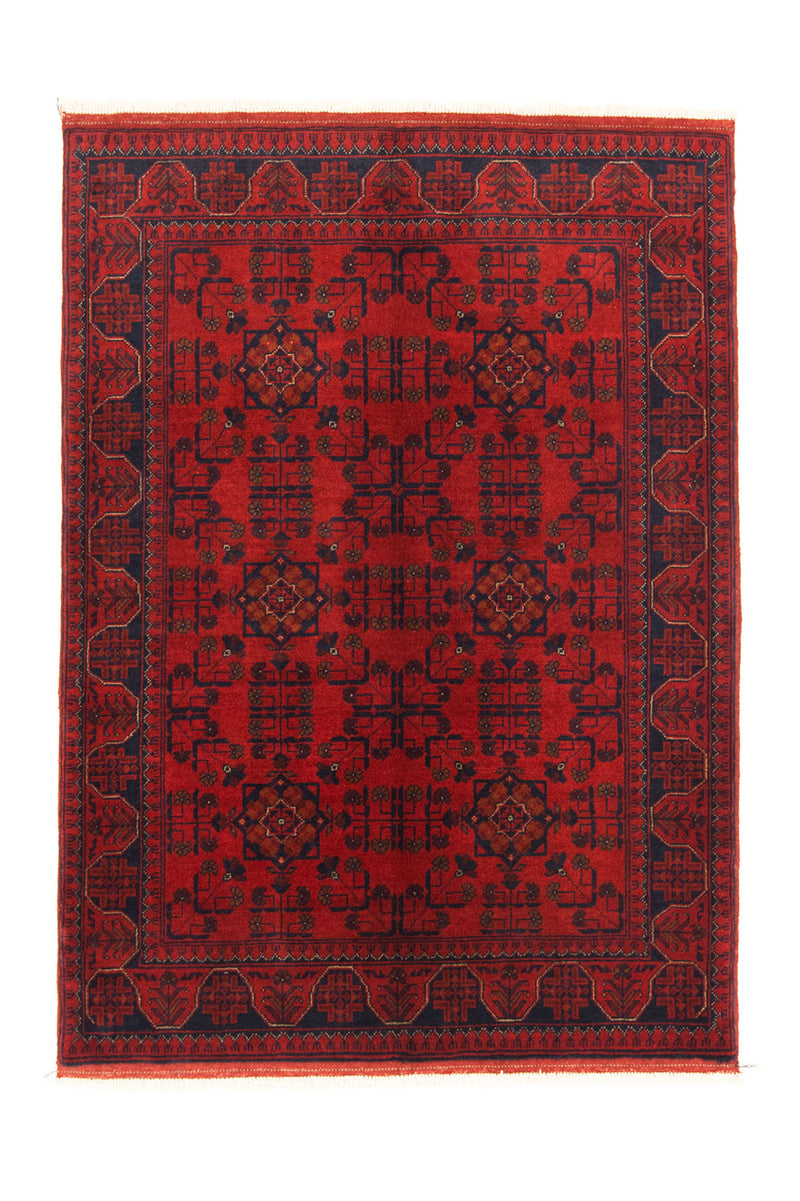 Afghaans tapijt - Kunduz - 147 x 105 cm - rood