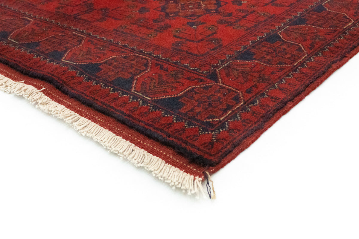 Afghaans tapijt - Kunduz - 147 x 105 cm - rood